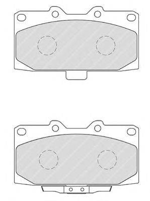 Комплект тормозных колодок, дисковый тормоз FERODO FDB1982