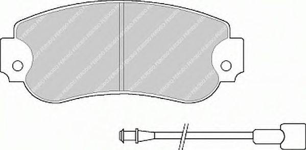 Комплект тормозных колодок, дисковый тормоз FERODO FDB257