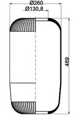 Кожух пневматической рессоры PE Automotive 084.091-10A