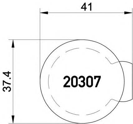 Комплект тормозных колодок, дисковый тормоз MINTEX 20307