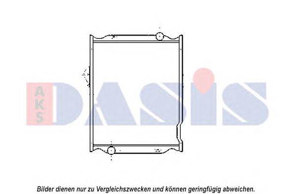 Радиатор, охлаждение двигателя AKS DASIS 180096N