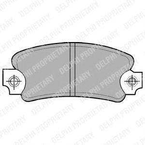 Комплект тормозных колодок, дисковый тормоз DELPHI 20140