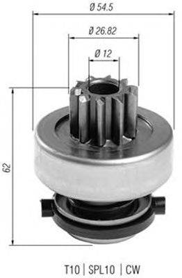 Ведущая шестерня, стартер MAGNETI MARELLI 940113020398