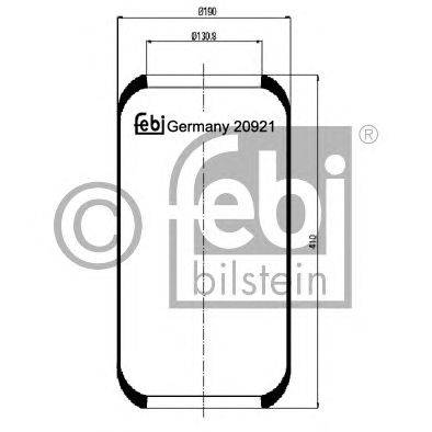 Кожух пневматической рессоры FEBI BILSTEIN 20921