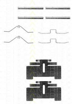 Комплектующие, колодки дискового тормоза TRISCAN 8105101244