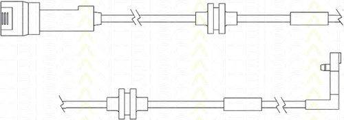 Сигнализатор, износ тормозных колодок TRISCAN 8115 24012