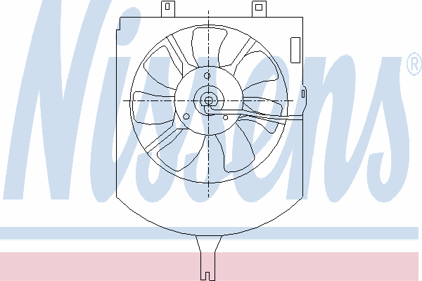 Вентилятор, конденсатор кондиционера NISSENS 85407