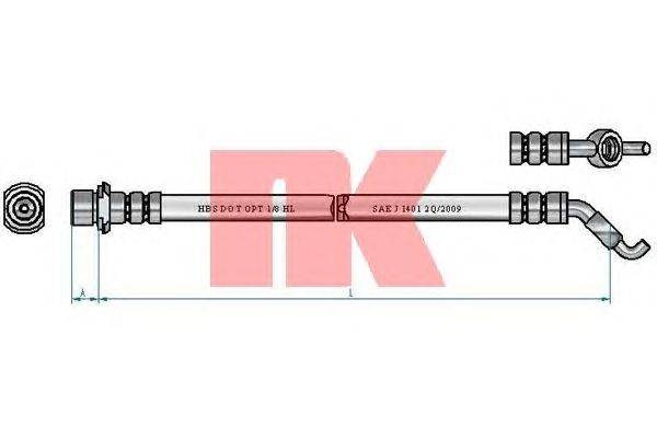 Тормозной шланг NK 8545168