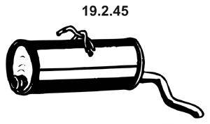 Глушитель выхлопных газов конечный EBERSPÄCHER 19245
