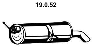 Глушитель выхлопных газов конечный TESH 15765