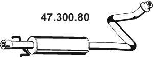 Средний глушитель выхлопных газов EBERSPÄCHER 47.300.80