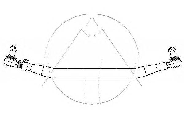Поперечная рулевая тяга SIDEM 14334