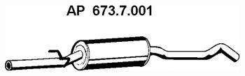 Средний глушитель выхлопных газов EBERSPÄCHER 673.7.001