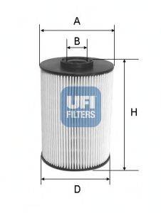 Топливный фильтр UFI 2603700
