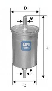 UFI (НОМЕР: 31.515.00) Топливный фильтр