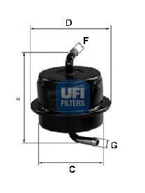 Топливный фильтр UFI 3156500