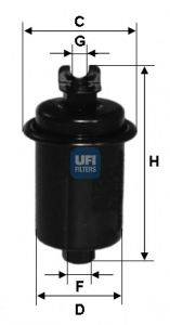 Топливный фильтр UFI 31.631.00