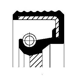 Уплотняющее кольцо, ступенчатая коробка передач; Уплотняющее кольцо вала, автоматическая коробка передач CORTECO 01031573B