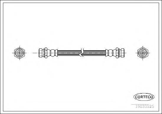 Тормозной шланг CORTECO 19033525