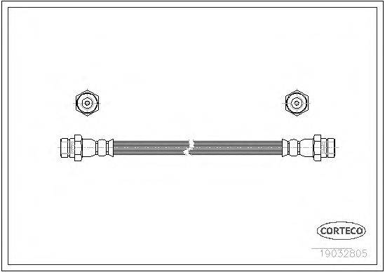 Тормозной шланг CORTECO 19032805