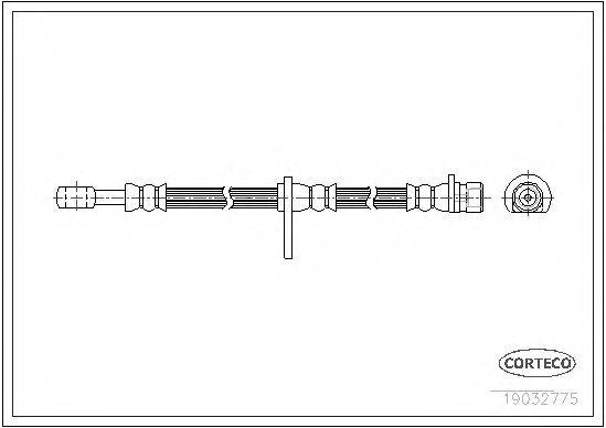 Тормозной шланг CORTECO 19032775