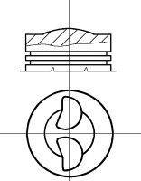 Поршень KOLBENSCHMIDT 93145600