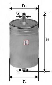 SOFIMA (НОМЕР: S 1611 B) Топливный фильтр
