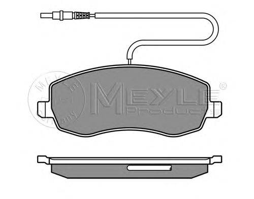 Комплект тормозных колодок, дисковый тормоз MEYLE 24839