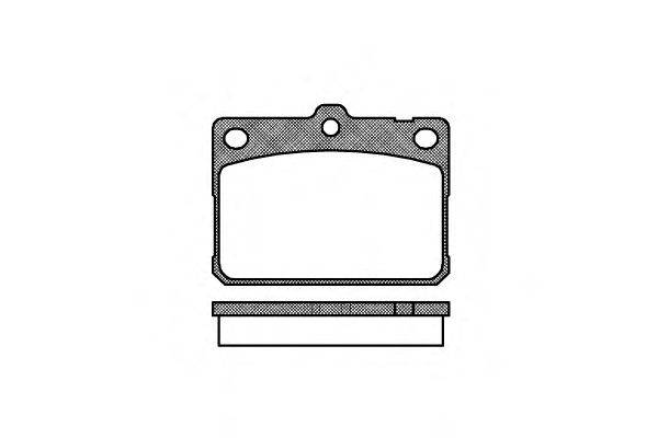 Комплект тормозных колодок, дисковый тормоз REMSA 007930