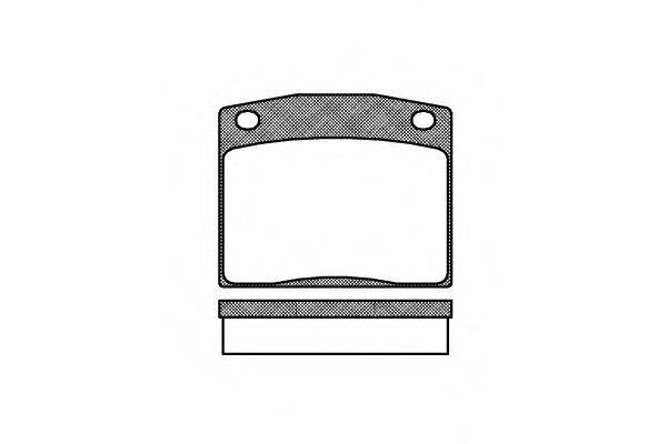 Комплект тормозных колодок, дисковый тормоз REMSA 0083.10