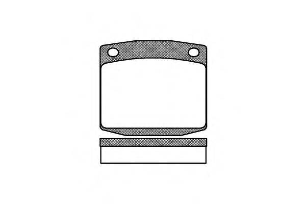 Комплект тормозных колодок, дисковый тормоз REMSA 009500
