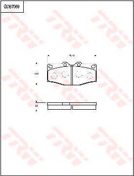 Комплект тормозных колодок, дисковый тормоз MK Kashiyama D2168