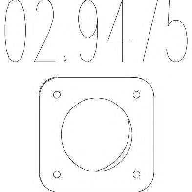Прокладка, труба выхлопного газа MTS 02.9475