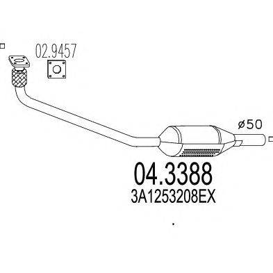 Катализатор MTS 04.3388