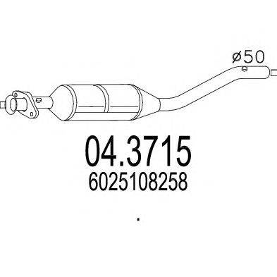 Катализатор MTS 04.3715