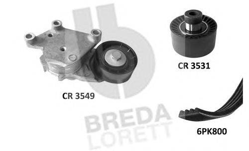 Поликлиновой ременный комплект BREDA  LORETT KCA 0030