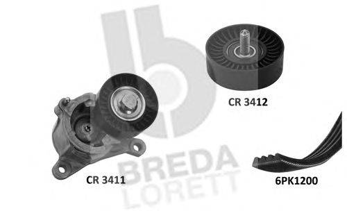 Поликлиновой ременный комплект BREDA  LORETT KCA 0060