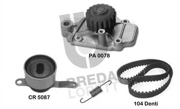 Водяной насос + комплект зубчатого ремня BREDA  LORETT KPA 0176B