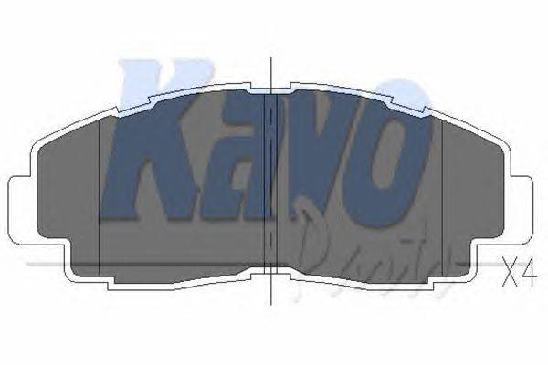Комплект тормозных колодок, дисковый тормоз KAVO PARTS KBP-9052