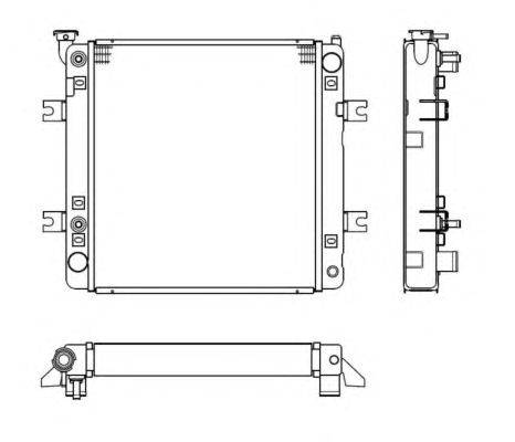 Радиатор, охлаждение двигателя NRF 52242