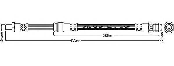 Тормозной шланг SPIDAN 340515