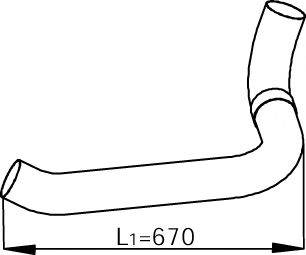Труба выхлопного газа DINEX 53134