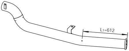 Труба выхлопного газа DINEX 21728