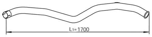 Труба выхлопного газа DINEX 54699