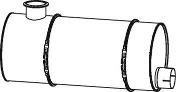 Средний / конечный глушитель ОГ DINEX 18346