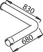 Труба выхлопного газа DINEX 21651