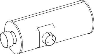 Средний / конечный глушитель ОГ DINEX 67308