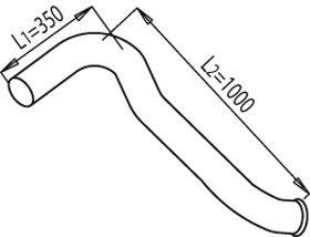 Труба выхлопного газа DINEX 68658