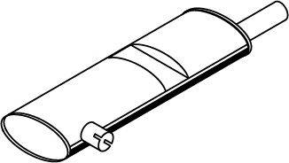 Средний / конечный глушитель ОГ DINEX 44356