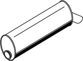 Средний / конечный глушитель ОГ DINEX 44380